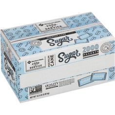 a box of sugar on a white background