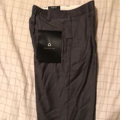 83% Polyester 17% Rayon Dress Pants. Elastic In Back Of Waist, Cuffs At Bottom Of Legs, Pleated Front Brand New Fitted Pants For School In Spring, Charcoal Gray Dress, Charcoal Grey Dress, Gray Dress Pants, Grey Dress Pants, Rayon Dress, Pants Color, Gray Dress, Charcoal Gray