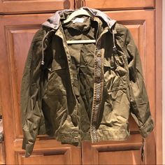 Never Worn. Comes With Extra Button. Button Jacket, Jacket Buttons, Utility Jacket, Jackets & Coats, Jackets For Women, Green, Women Shopping, Color