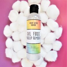 Oil Free Makeup Remover — Moody Sisters Skincare Water Makeup, Natural Makeup Remover, Vegan Makeup Brushes, Best Natural Makeup, Oil Free Makeup, Natural Eyeshadow, Oil Skin Care, Colored Eyeliner, Pore Cleansing