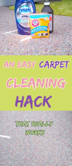 an easy carpet cleaning hack that really works