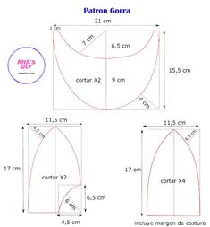 the diagram shows how to draw an oval in two different sizes and widths for each section