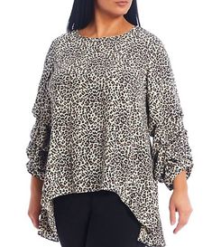 Plus-Size Tops & Blouses | Dillard's Tops And Blouses, Dillard's, Latest Styles, Plus Size Tops, Scoop Neckline, Tunics, Latest Trends, Top Blouse, Long Sleeve Blouse