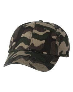 a camo baseball cap on a white background