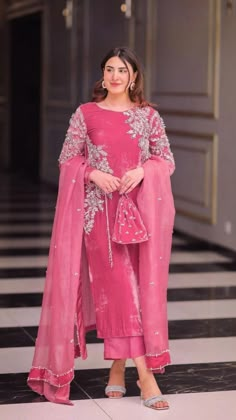 Velvet Pakistani Dress Party Wear, Dress Party Wear, Stylish Short Dresses