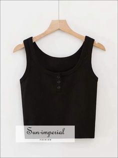 Gender:Women Item Type:Tops Material:COTTON Fabric Type:Jersey Tops Type:Tank Tops Decoration:Button Clothing Length:REGULAR Pattern Type:Solid Style:Casual Size Length Bust cm cm S 40 68+ M 41 72+ "Please allow slight 1-3 cm difference due to manual measurement and a little color variation for different display setting "1 inch=2.54cm Sizing advice :Most items run small ( discluding swimsuits and shoes) - If you are not sure which size will work best for you - You can email us via info.sunimperi Imperial Fashion, Jersey Tops, Ribbed Tank Top, Ribbed Tank Tops, Ribbed Tank, Jersey Top, Cotton Lights, Cotton Tops, Elegant Style