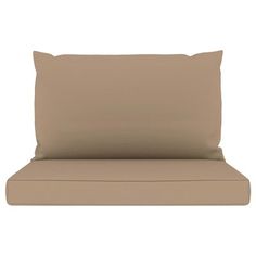 an image of a bed with pillows and sheets on the bottom half, in beige