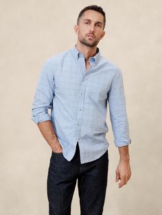 Slim Softwash Cotton Shirt | Banana Republic Factory Cotton Slim Fit Tops For Fall, Slim Fit Cotton Shirt With Spread Collar, Slim Fit Cotton Button-up Shirt, Fitted Cotton Shirt For Fall, Spring Cotton Shirt For Everyday, Fall Cotton Fitted Shirt, Everyday Spring Cotton Shirt, Slim Fit Cotton Shirt With Button Closure, Cotton Shirt For Casual Gatherings In Fall