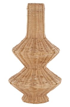 Present your favorite blossoms in a charming display with these contemporary vases crafted from rattan. 9" x 9" x 16" Rattan/iron Spot clean Imported Rattan Vase, Cole Haan Women Shoes, Contemporary Vases, Vase Crafts, Concert Looks, Straw Bags, Cole Haan Women, Flip Flop Slippers, Clutch Pouch