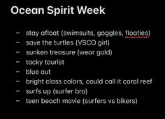 ocean spirit week stay afloat swimsuits, goggles, floaties save the turtles vso girl