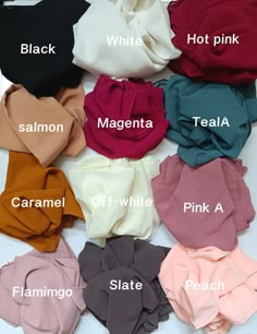 English Colours Dress, Hijab Colours, Hijab Colors, Simple Hijab Tutorial, Estilo Hijab, Simple Hijab