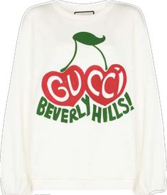 Its All Gucci, Gucci Cherry, Cherry Logo, Gucci Sweatshirt, Gucci Sweater, Designer Sweatshirts, Cherry Print, Print Sweatshirt, Sweater Design