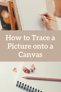 how to trace a picture onto a canvas with colored pencils and crayons