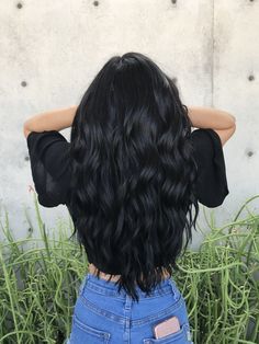 Hairstyle Black Hair, Soft Black Hair, Dark Black Hair, Black Hair Types, Hair Levels, Black Hair Aesthetic, Black Brown Hair, Blue Black Hair, Dark Brunette Hair