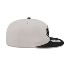 The Las Vegas Raiders 2024 Historic Sideline 9FIFTY Snapback Hat features an embroidered Raiders Historic logo at the front panels with a matching NFL Shield above a snapback closure at the rear. Collegiate Adjustable Six-panel Snapback Hat, Adjustable Collegiate Six-panel Snapback Hat, Sporty Six-panel Snapback Hat With Logo Patch, Flat Bill Trucker Hat For Fans, Flat Brim Snapback Hat With Letter Patch For Sports, Sports Snapback Hat With Logo Patch And Flat Brim, Collegiate Streetwear Snapback Visor Hat, Sporty College Snapback Hat With Flat Brim, Sporty Snapback Hat With Flat Brim For College