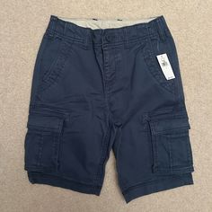 Brand New Gap Kids Navy Blue Cargo Shorts Size 7 Blue Cargo Shorts, Floral Denim Shorts, Gap Kids Boys, Embroidered Denim Shorts, Girls Denim Shorts, Dolphin Shorts, Gap Shorts, Gap Kids, Girls Denim