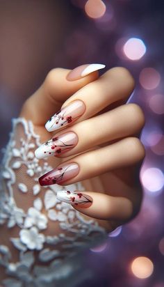 Nail Art Traditional, Year Of The Dragon Nail Art, Fantasy Nail Art Designs, Chinese New Year Nails 2024, Chinese Inspired Nails, Year Of The Dragon Nails, Red Nails 2024, Nails Ideas Summer 2024, Chinese Dragon Nails Designs