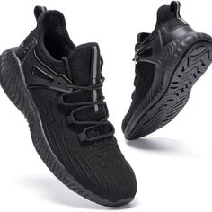 Men's Slip On Tennis Shoes - Athletic Walking Casual Non-Slip Sneakers Black Casual Non-slip Slip-on Sneakers, Black Non-slip Slip-on Sneakers, Comfortable Black Low-top Slip-on Sneakers, Comfortable Black Slip-on Running Shoes, Black Slip-on Sneakers Fade-resistant, Black Slip-on Fade-resistant Sneakers, Black Slip-resistant Slip-on Sneakers, Fade-resistant Black Slip-on Sneakers, Black Non-slip Low-top Slip-on Sneakers