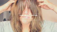 Whispy Front Bangs Diy, Curtain Bangs Diy Tutorials, Diy Long Curtain Bangs, How To Cut Wispy Curtain Bangs, Curtain Bangs Diy Cut, Trimming Curtain Bangs, How To Trim Curtain Bangs, How To Cut Your Own Curtain Bangs, Cut Bangs Diy Tutorials