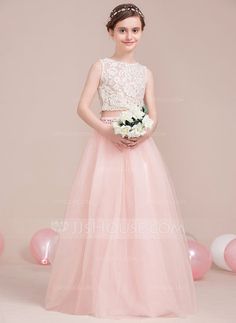 [AU$97.00] A-Line/Princess Scoop Neck Floor-Length Tulle Junior Bridesmaid Dress With Beading Lavender Bridesmaid Dresses Long, Beaded Bridesmaid Dress, Cheap Bridesmaid Dresses Online, Lavender Bridesmaid Dresses, Second Wedding Dresses, Girls Bridesmaid Dresses, Wedding Bridesmaids Dresses Blue, Bridesmaids Dress Inspiration, V Neck Prom Dresses