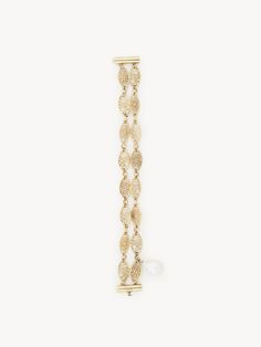 Chloé Darcey Lace Bracelet | Chloé US Chloe Logo, Bracelets Collection, Lace Bracelet, Bracelet Collection, Baroque Pearls, Pearl Bracelet, Order Online, Chloe, Vintage Jewelry