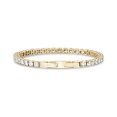 It is finally here, an affordable stainless steel tennis bracelet with high grade cubic zirconia stones that look like real diamonds. The closest thing to a real diamond and gold tennis bracelet. Available is silver and gold color Product DetailsWidth: 4 mm (0.25 ct. each)Thickness: 4 mm (0.16")Stone: Cubic ZirconiaFinish: Shiny Gold Tennis Bracelet, Diamonds And Gold, Tennis Bracelet, Real Diamonds, Silver And Gold, Italian Charm Bracelet, High Grade, A R, Diamond Bracelet