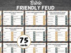 the printable bible friendly fud game