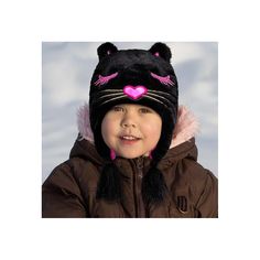 Keep your little one cozy and cute with the Addie & Tate Winter Hat and Mittens Set, designed specifically for toddlers aged 2-4. This charming set features a playful cat design on a versatile black background, perfect for both boys and girls.

- Material: Durable acrylic knit exterior with a soft micro-fleece lining
- Age Group: Toddler (2-4 years)
- Gender: Female
- Product Type: Hat and mittens set

Ideal for chilly days, this set not only keeps your child warm but also adds a fun touch to th Adjustable Cute Beanie For Cold Weather, Cute Fitted Beanie For Winter, Cute Fitted Winter Beanie, Fun Winter Hats For Cold Weather, Cute Adjustable Beanie For Cold Weather, Warm Adjustable Acrylic Hats, Adjustable Acrylic Outdoor Hats, Warm Winter Hat With A Fun Style, Warm Fun Winter Hats