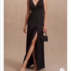 New With Tags. Bought For A Bridesmaid Dress And Never Wore. Very Cute And Versatile! Black V-neck Bridesmaid Dress, Chic Black Bridesmaid Maxi Dress, Elegant Black Bridesmaid Maxi Dress, Black V-neck Maxi Bridesmaid Dress, Black Bridesmaid Dress, Black Bridesmaid, Bhldn Dresses, Bhldn Dress, Long Sleeve Turtleneck Dress