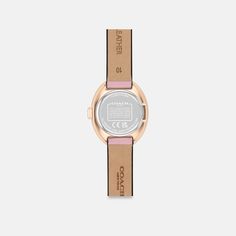 Designed with a modern minimalist sensibility the Sammy is a refined timepiece perfect for everyday. Finished with a leather strap this carnation gold tone watch features a lacquer dial detailed with polished markers. | Coach Sammy Watch, 22 Mm - Women's - Blush Chic Everyday Round Watches, Chic Watches With Leather Strap, Minimalist Gold Leather Watch, Modern Rose Gold Watch Accessories For Everyday, Coach Watches As Gifts, Modern Rose Gold Watch With Analog Display, Rose Gold Watches With Bracelet Strap For Everyday, Coach Watches With Round Dial For Gift, Modern Rose Gold Watch For Everyday Use