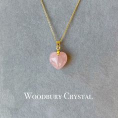 "*Dainty Natural Rose Quartz heart  pendants size around 1.5mm *Chain option *14k solid gold plated  *18k solid gold plated  *White gold plated   *Rose gold plated *925 Sterling silver  *14k gold plated 925 Sterling silver  *18k gold plated 925 Sterling silver  *Rose gold plated 925 Sterling silver  *White gold plated 925 Sterling silver  *Gold filled *Rose Gold filled  *Solid gold  *Solid white gold  *Solid rose gold *This rose quartz necklace is the perfect gift for Thanksgiving Day, a birthda Dainty Rose Gold Pendant Crystal Necklaces, Dainty Rose Quartz Pendant Jewelry, Pink Gold Rose Quartz Jewelry For Gift, Pink Sterling Silver Crystal Necklace As Gift, Dainty Pink Gold Gemstone Necklaces, Dainty Rose Quartz Jewelry For Gifts, Rose Gold Rose Quartz Crystal Necklace Gift, Dainty Rose Gold Crystal Necklace As Gift, Dainty Rose Gold Crystal Necklace For Gift