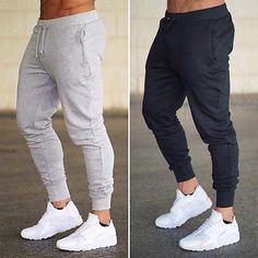 Gender:Men's; Style:Trousers,Athletic; Occasion:Daily,Casual; Fit Type:Slim Fit; Function:Lightweight; Waistline:Mid Waist; Pattern:Solid Color; Design:Pocket,Elastic Waist; Pants Type:Workout Pants,Running Pants,Fleece Pants,Joggers,Track Pants,Sweatpants,Joggers; Front page:FF; Listing Date:07/02/2024; Hips:null; Length:null; Waist:null; Fit US Size:null; Fit UK Size:null; Fit EU Size:null Baggy Gray Joggers For Sports, Casual Cargo Pants For Gym, Casual Baggy Sweatpants For Gym, Baggy Gray Gym Bottoms, Casual Fitted Trousers Activewear, Baggy Gray Bottoms For Gym, Baggy Gym Activewear Long Pants, Sporty Fitted Jogger Pants, Full-length Sweatpants With Pockets For Gym