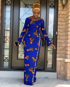 Ankara Maxi Dress, African Party Dresses, Ankara Clothing, Ankara Dress Styles, African Prom Dresses, African Dresses Modern, African Wear Dresses