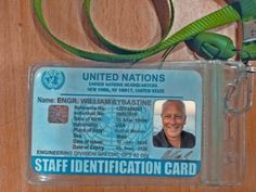 an id card with a lanyard attached to it