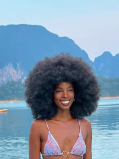 Long 4c Natural Hair, Afro Black Women, Dark Skin Beauty, Afro Art