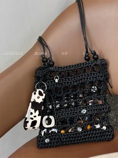 About LIKEMoon Where creativity shines in original designs. Our signature products feature elegant and sweet handmade crochet bags, perfect for everyday use, adding a touch of brilliance to your ensemble. Crafted using a blend of different colors and materials, each bag is meticulously handcrafted in various styles, including backpacks, shoulder bags, and clutches, combining creativity with practicality for a uniquely exceptional experience. 🌛More LIKEMoon Products👈 Product DetailMaterial: BlendHandmade Product Size: 23cm*25cmCaution1. All pictures are taken in real-life scenarios, and color variations may exist under different lighting conditions. 2. This handmade product is made-to-order. Please allow 2-3 weeks turnaround time. Handmade Black Crochet Handheld Bag, Trendy Handmade Crochet Bag As Gift, Trendy Handmade Crochet Bag For Gifts, Trendy Handmade Rectangular Crochet Bag, Handmade Black Crochet Crossbody Bag, Handmade Black Crochet Pouch Bag, Handmade Black Crochet Bag, Handmade Crochet Crossbody Bag As Gift, Handmade Black Crochet Bag As Gift