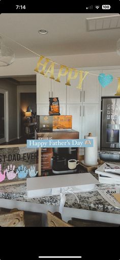 a kitchen filled with lots of clutter and decorations