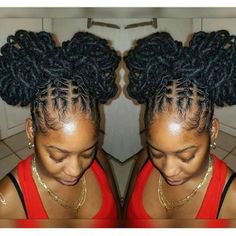 Blackgirls Hairstyle, Dreads Inspiration, 4c Locs, Lock Styles, Dreadlocks Styles, Date Night Hair, Undercut Designs, Loc Inspiration