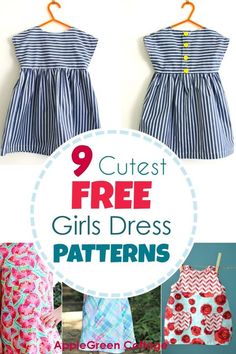 the 9 cutest free girls'dress patterns