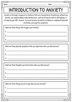 Back To School Therapy Worksheets, Therapy Workbooks For Adults, Therapy Activity For Adults, Therapy Assignments, Counseling Worksheets Therapy Tools, Activities For High School Students, Cbt Therapy Worksheets, Therapeutic Worksheets, Aesthetic Planners