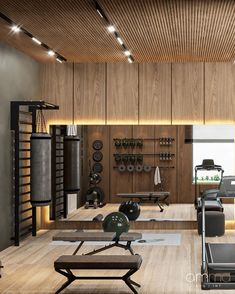 a modern gym with treadmills and exercise equipment