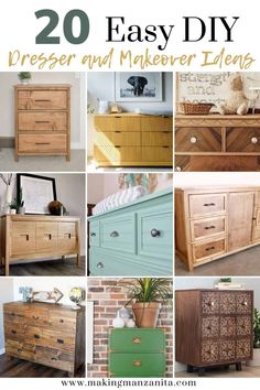 20 easy diy dressers and makeover items that you can use in your home