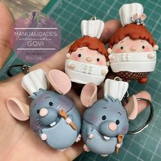 the keychains are made to look like mice