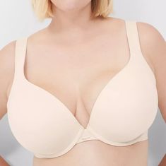 Cacique 42dd Boost Plunge Bra - Cacique Modern Luxe Boost Plunge Bra - Boost Push-Up Lining - 42dd Push Up Bra - Plus Size Bra Modern Luxe, Plus Size Bra, Plunge Bra, Push Up Bra, Women's Intimates, Push Up, Plus Size, Bra, Cream