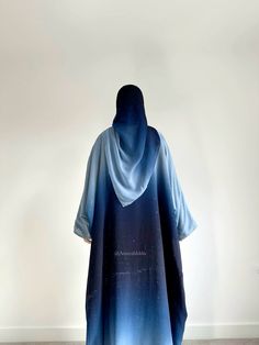 Hoodie abaya islamic streetwear hoodaya modest streetwear hoodie abaya long abaya fleece velvet hijab dubai style london street hijabi modestwear modest lifestyle glitter ombre abaya blue abaya Hoodie Abaya, Best Abaya Designs, Blue Abaya Aesthetic, Glitter Abaya, Velvet Abaya, Khaleeji Abaya, Blue Hijab, Blue Abaya