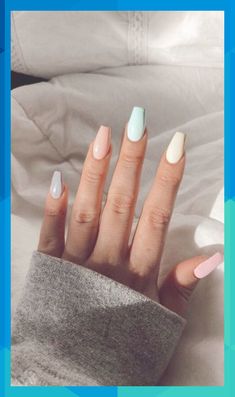 #granvillebarley1982 Nails For 10, Ombre Nail Design, Nail Pics, Multicolored Nails, French Pedicure, Nail Acrylic, Summer Nail Art, Dekor Diy, Simple Acrylic Nails