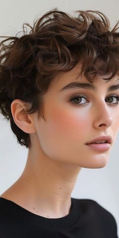 Undercut 2023, Super Short Hairstyle Women, Super Short Curly Hair, Debs Hair, Hair Dark Roots, Undercut Curly Hair, Short Bleached Hair, Choppy Pixie