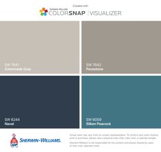 the color scheme for sherylin - williams's colorsnap visualizer