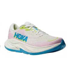 Hoka Women's Rincon 4 Running Shoes Color: Frost/Pink Twilight Shoe Width: Medium/B Upgraded Foam Provides Better Rebound While Increasing Longevity Updated Injected Eva Midsole Offers Long-Lasting Comfort Increased Stack Height Provides Even More Cushion Than Before Best For: Everyday Run Weight: 6.81 Oz Heel-To-Toe Drop: 5.00 Mm Pink Sporty Running Shoes With Ortholite Insole, Sporty Pink Running Shoes With Ortholite Insole, Pink Running Shoes For Light Exercise With Boost Midsole, Pink Running Sneakers With Translucent Outsole, Pink Running Shoes With Ortholite Insole For Light Sports, Pink Running Shoes With Cushioned Footbed For Light Exercise, Pink Low-top Running Shoes With Ortholite Insole, Pink Sneakers With Ortholite Insole For Light Exercise, Pink Spring Running Shoes With Air Cushioning