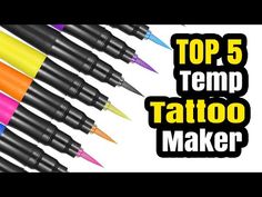 the top 5 tattoo marker pens in different colors